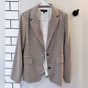 Lulu's Classic Checkered Blazer